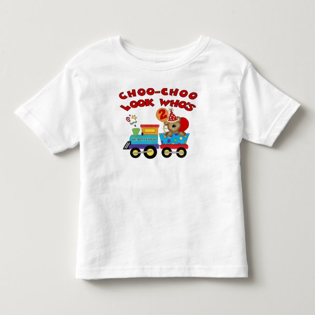 2nd födelsedagbjörntåg tee shirt (Framsida)