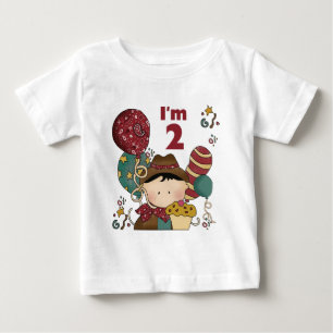 2nd FödelsedagCowboyT-tröja och gåvor T Shirt