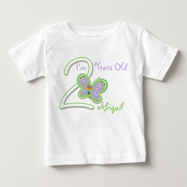 2nd Födelsedagfjäril Tee (Framsida)