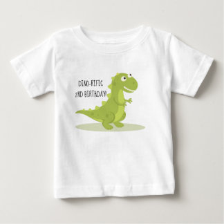 2nd födelsedagskjorta för gullig Dinosaur! T Shirt