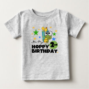 2nd födelsedagT-tröja och gåvor för Hoppy groda T Shirt