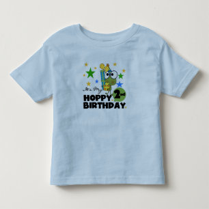 2nd födelsedagT-tröja och gåvor för Hoppy groda Tee Shirt