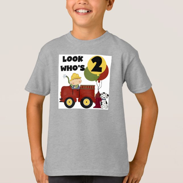 2nd födelsedagTshirts och gåvor för brandman Tee (Framsida)