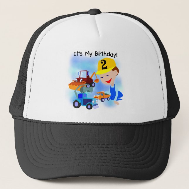 2nd födelsedagTshirts och gåvor för konstruktion Keps (Framsida)