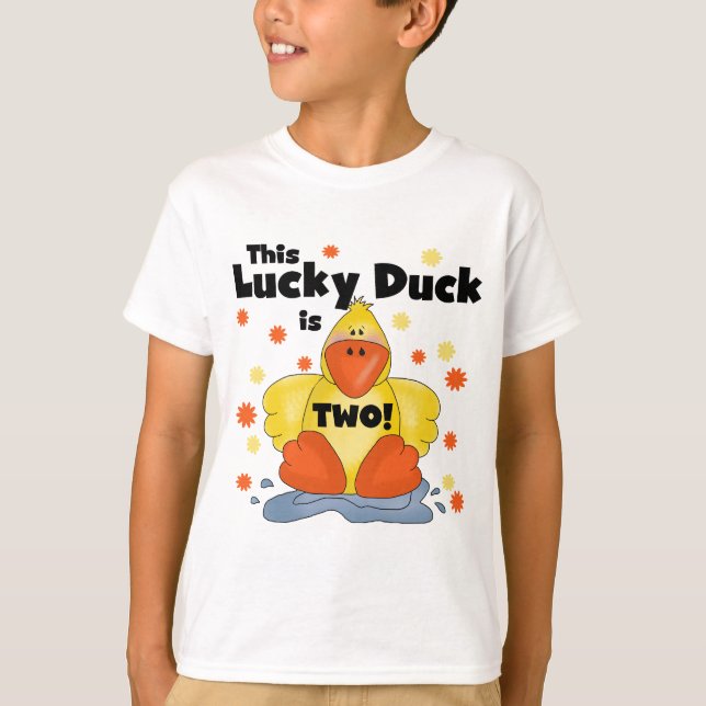 2nd födelsedagTshirts och gåvor för lycklig anka Tee Shirt (Framsida)