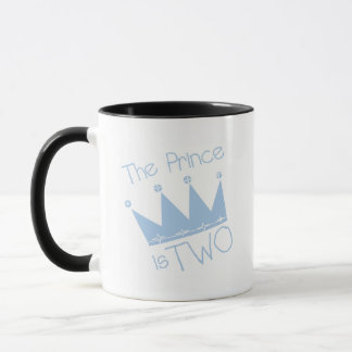 2nd födelsedagtshirts och gåvor för Prince Kröna Mugg