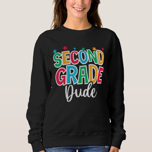 2nd Grade Dude First Day of School Welcome Back to T Shirt (Framsida)