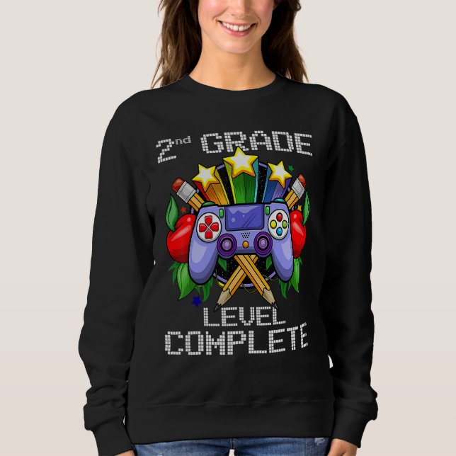 2nd Grade Level Complete Back To School  Boys Girl T Shirt (Framsida)