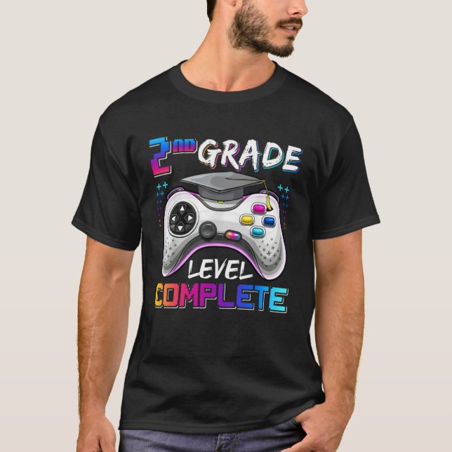 2nd Grade Level Complete Happy Last Day Of School  T Shirt (Framsida)