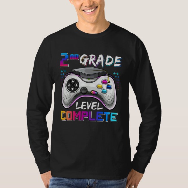 2nd Grade Level Complete Happy Last Day Of School  T Shirt (Framsida)