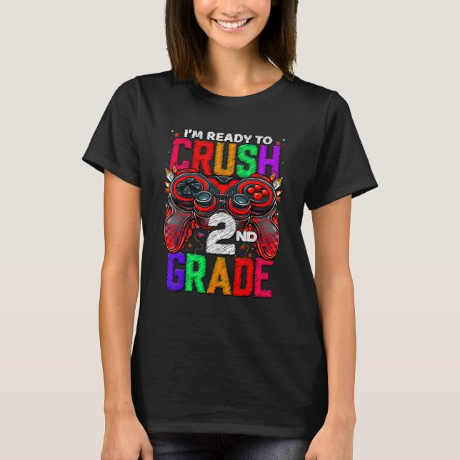 2nd Grade Level Unlocked Game On 2nd Grade Back To T Shirt (Framsida)