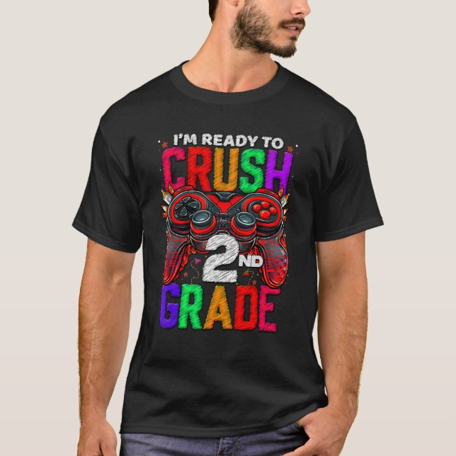 2nd Grade Level Unlocked Game On 2nd Grade Back To T Shirt (Framsida)