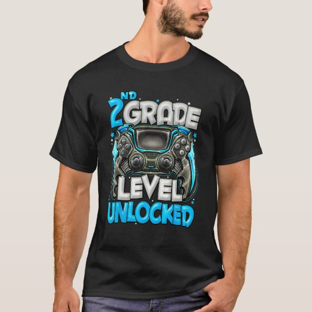 2nd Grade Level Unlocked Game On 2nd Grade Back To T Shirt (Framsida)