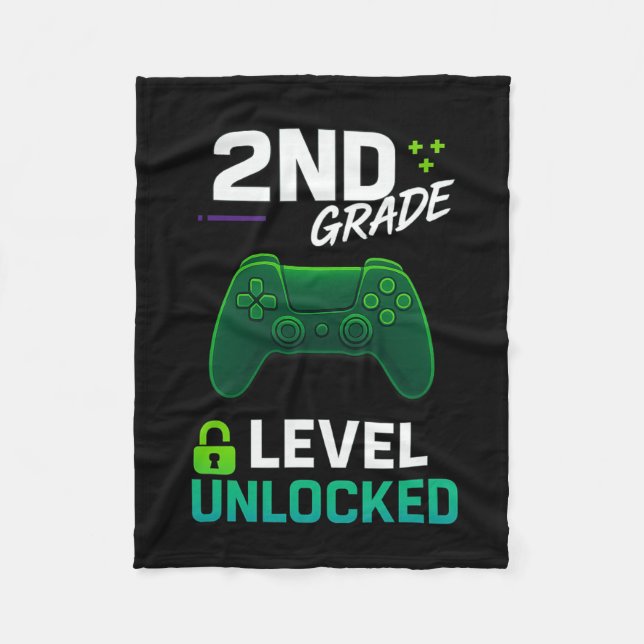 2nd Grade Level Unlocked Gamer For Ck To School Ga Fleecefilt (Framsidan)