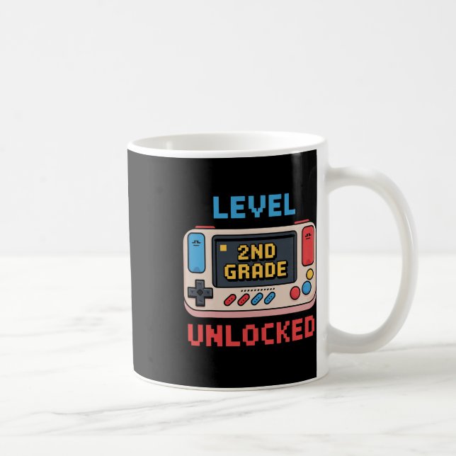 2nd Grade Level Unlocked Video Game Ck To School T Kaffemugg (Höger)