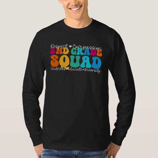 2nd Grade Squad Appreciation Week Back to School T Shirt (Framsida)