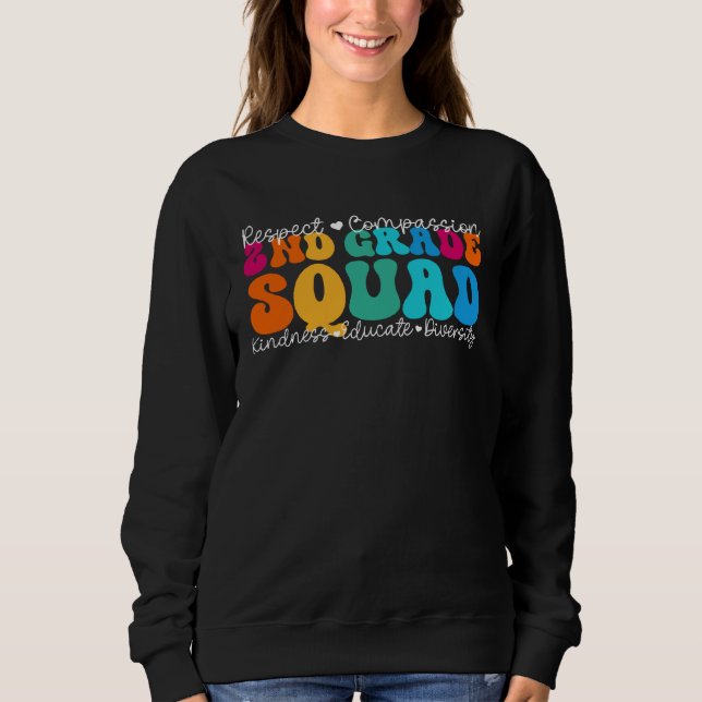 2nd Grade Squad Appreciation Week Back to School T Shirt (Framsida)