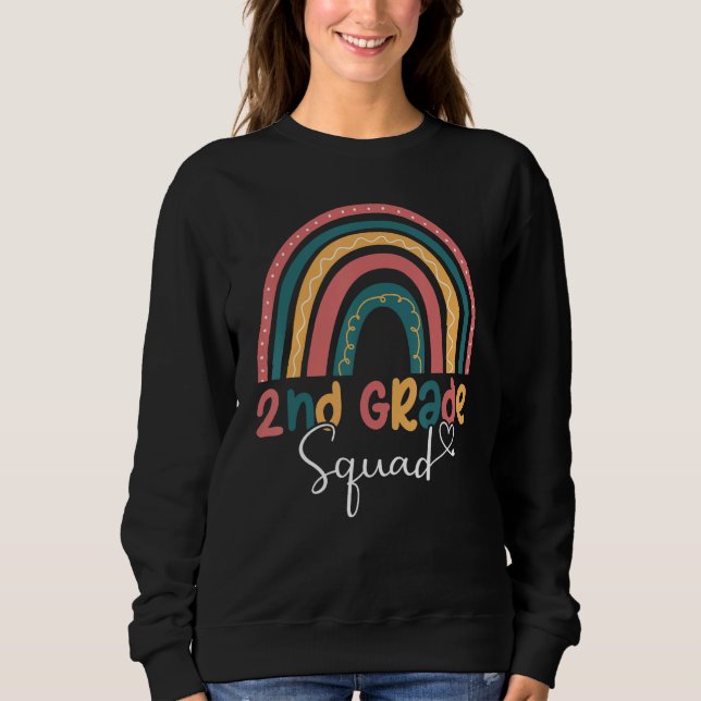 2nd Grade Squad Back To School Second Grade Teache T Shirt (Framsida)