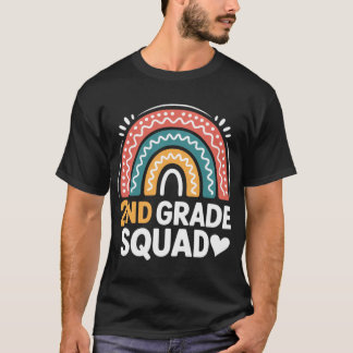 2nd Grade Squad Backo School Second Gradeeacher Gi T Shirt