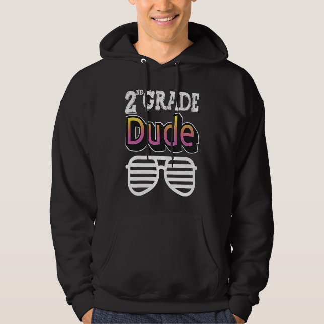 2nd Grade Squad Crew Team Back School Graduation T Hoodie (Framsida)