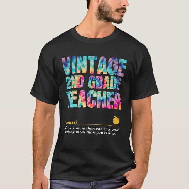 2nd Grade Teacher Appreciation Week Back to School T Shirt (Framsida)