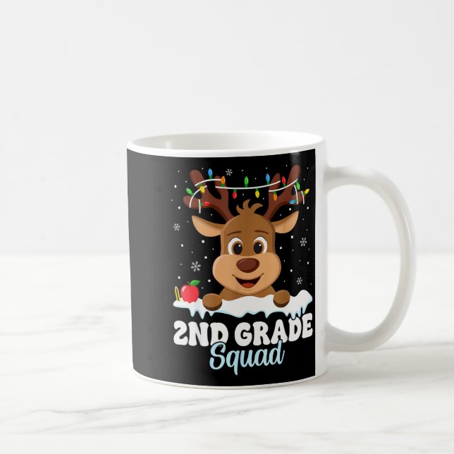 2nd Grade Teacher Christmas Second Grade Squad Rei Kaffemugg (Höger)