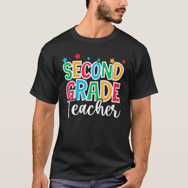 2nd Grade Teacher First Day of School Welcome Back T Shirt (Framsida)