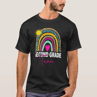 2nd Grade Teacher Rainbow Back To School Hello Sec T Shirt