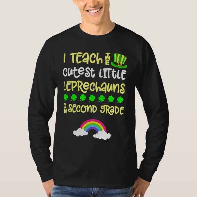 2nd Grade Teacher St Patrick Day Second Rainbow Le T Shirt (Framsida)
