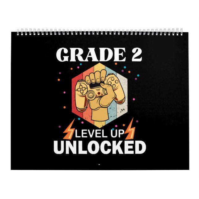 2nd Grade Unlocked Level Up Back To School First Kalender (Omslag)