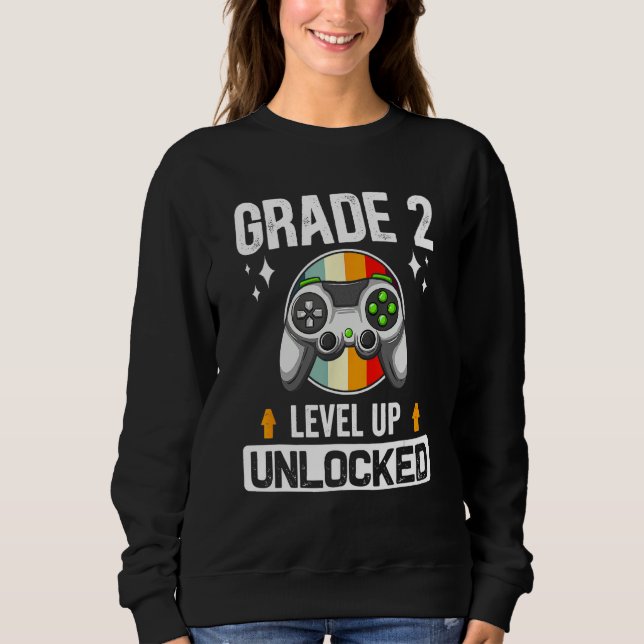 2nd Grade Unlocked Level Up Back To School Second  T Shirt (Framsida)