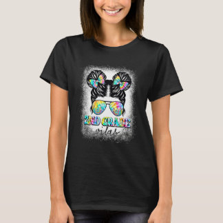 2nd Grade Vibes Messy Hair Bun Girl Back To School T Shirt