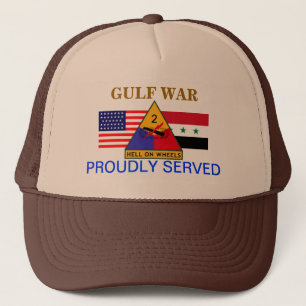 2ND GULFKRIGETHATT för ARMORED UPPDELNING Keps