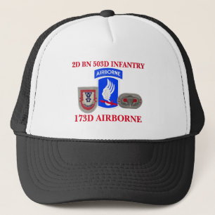 2ND HATT för INFANTERI för BATALJON 503D 173RD Truckerkeps