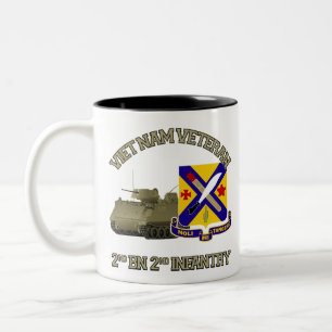 2nd Inf-Reg - Vietnam Två-Tonad Mugg