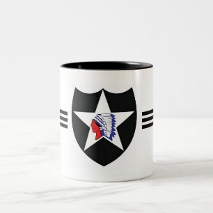 2nd Infanteri Div. - Armé Två-Tonad Mugg