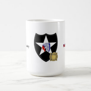 2nd InfanteriDiv-SSI med den 9th muggen för Inf Kaffemugg