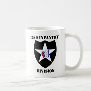 2nd Infanteriuppdelning med text Kaffemugg
