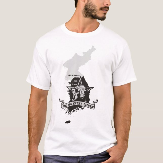 2nd Infanteriuppdelning Sydkorea Tee Shirt (Framsida)