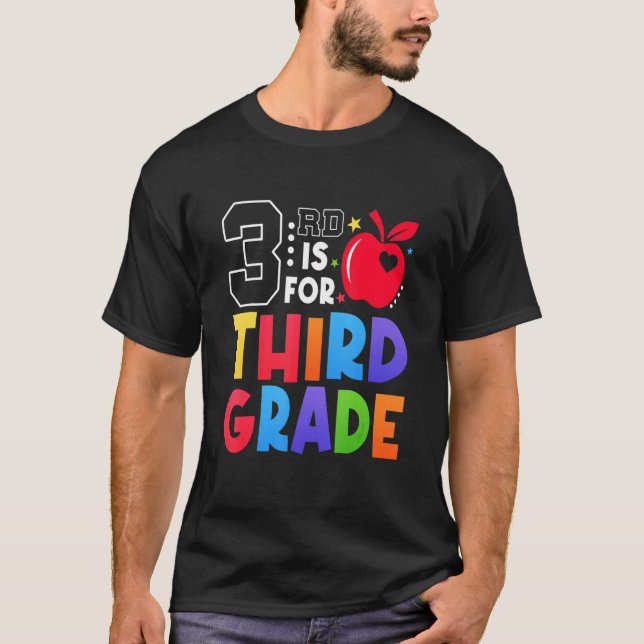 2nd Is For Second Grade Teacher First Day Of Schoo T Shirt (Framsida)