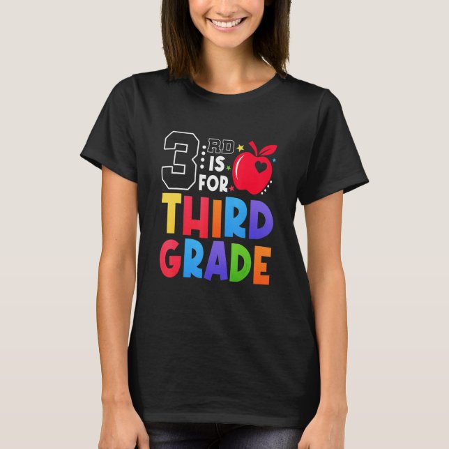 2nd Is For Second Grade Teacher First Day Of Schoo T Shirt (Framsida)