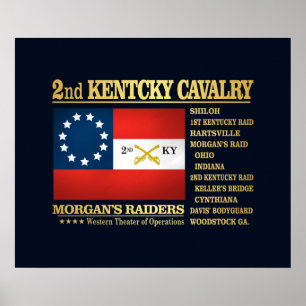 2nd Kentucky kavalleri (BA2) Poster