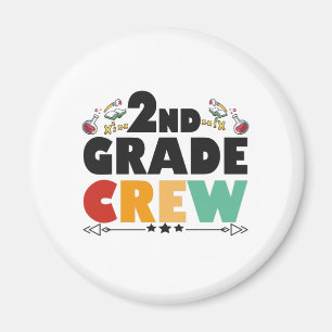 2ND Klass Crew Funny Back to school Student Gift Magnet