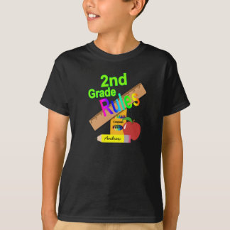 2nd Klassregler i grönt T-shirt