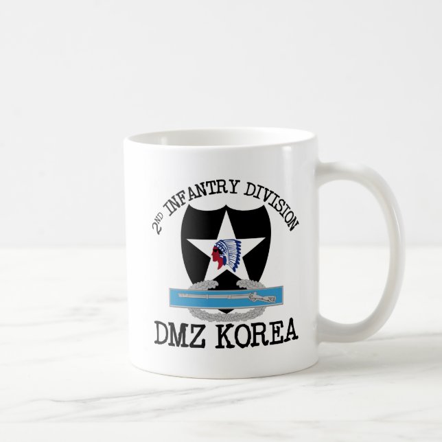 2nd legitimationKorea DMZ Vet med CIB Kaffemugg (Höger)