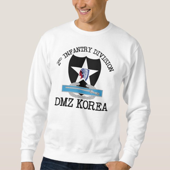 2nd legitimationKorea DMZ Vet med CIB Sweatshirt (Framsida)