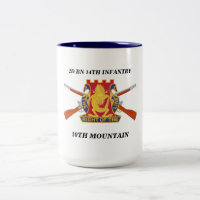 2ND MUGG för BERG för 14TH INFANTERI för BATALJON