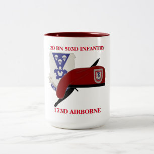 2ND MUGG för INFANTERI för BATALJON 503D 173RD