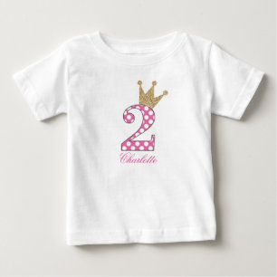 2nd Personlig för Birthday Polka T-shirt