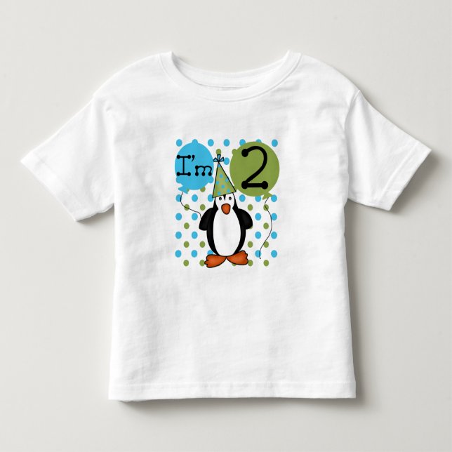 2nd PingvinfödelsedagTshirts och gåvor Tee (Framsida)